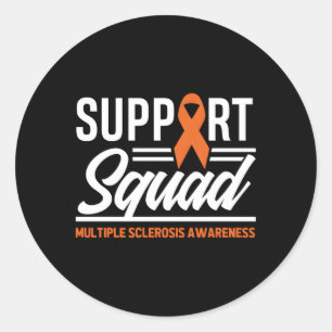 Sticker Rond Mme Warrior Mme Soutien Escadron de soutien Scléro