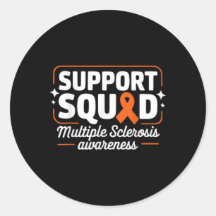 Sticker Rond Mme Warrior Mme Soutien Escadron de soutien Scléro