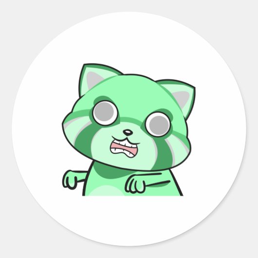 Sticker Rond mme zombie (Devant)