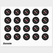 Sticker Rond Mmiw Missing Ed Indigenous (Feuille)