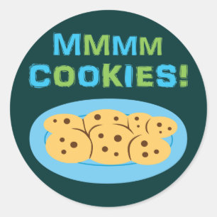 Sticker Rond Mmmm Cookies !