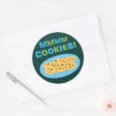 Sticker Rond Mmmm Cookies ! (Enveloppe)