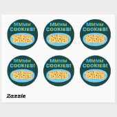 Sticker Rond Mmmm Cookies ! (Feuille)