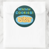 Sticker Rond Mmmm Cookies ! (Sac)