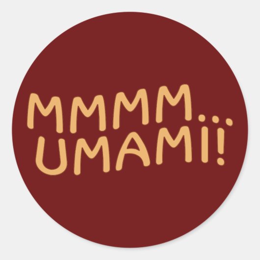 Sticker Rond Mmmm Umami (Devant)