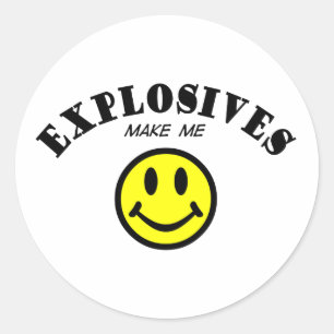 Sticker Rond MMS : Explosifs