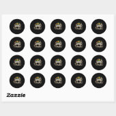 Sticker Rond Moa Anbessa Haile Selassie (Feuille)