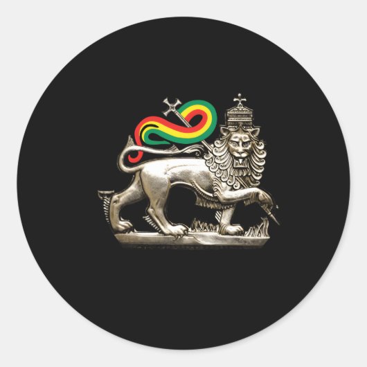 Sticker Rond Moa Anbessa Haile Selassie (Devant)