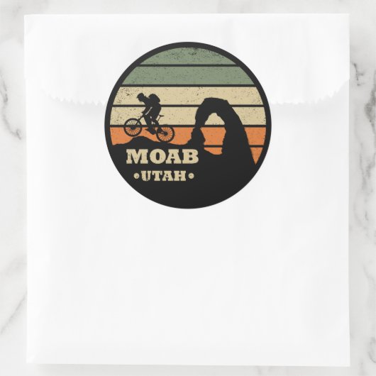Sticker Rond Moab mtb VTT (Sac)
