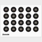 Sticker Rond Moab Style (Feuille)