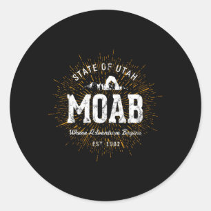 Sticker Rond Moab Style