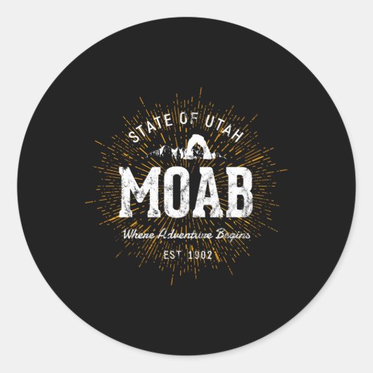 Sticker Rond Moab Style (Devant)