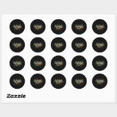 Sticker Rond Moab Utah (Feuille)