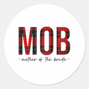 Sticker Rond Mob Mère De L'Épouse Wedding shower Mariage Bac