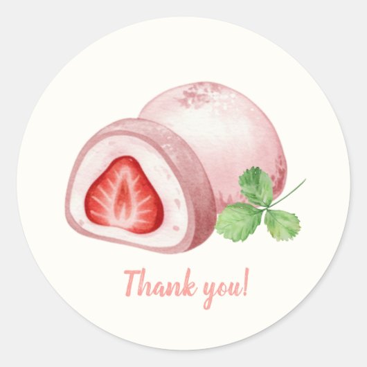 Sticker Rond Mochi-sweet and full of love!  (Devant)