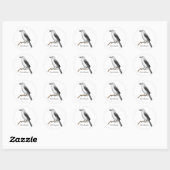 STICKER ROND MOCKINGBIRD NORD (Feuille)