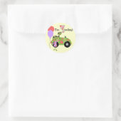 Sticker Rond Mod Frogs 3e Anniversaire Tshirts et cadeaux (Sac)