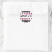 Sticker Rond Mod Pi - Rose Pi (Sac)