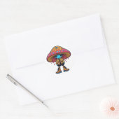Sticker Rond Mode champignon (Enveloppe)