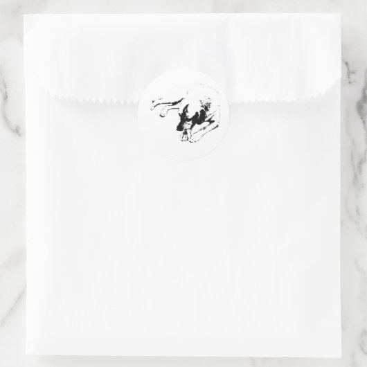 Sticker Rond Mode Chew : Activé (Sac)