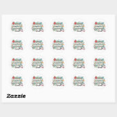 Sticker Rond Mode Enseignant : ACTIVÉ – Joli Professeur Drôle d (Feuille)