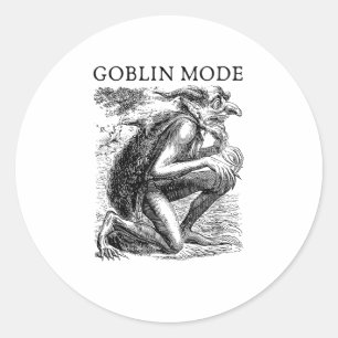 Sticker Rond Mode Gobelin Goblincore Esthétique Vintage Drôle D