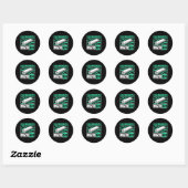 Sticker Rond Mode Harmonica Sur Harmonica Player (Feuille)