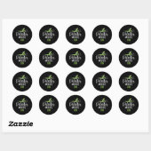 Sticker Rond Mode Pilates Sur Pilates (Feuille)