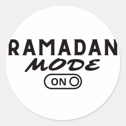Sticker Rond Mode Ramadan ON -2023- (Devant)
