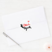 Sticker Rond Mode refroidissement activé (Enveloppe)