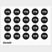 Sticker Rond Mode testostérone activé (Feuille)