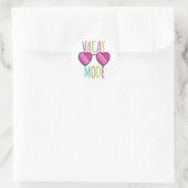 Sticker Rond Mode Vacances (Sac)
