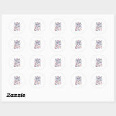 Sticker Rond Mode Vacances Licorne Édition Licorne Application (Feuille)