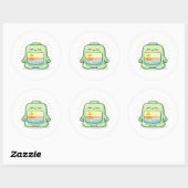Sticker Rond Mode Zen (Feuille)