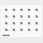 Sticker Rond modèle (Feuille)