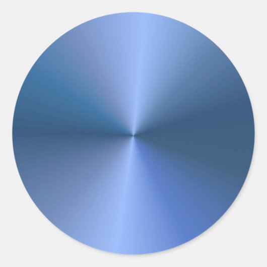 Sticker Rond Modèle blanc couleur bleu tendance personnalisé (Devant)