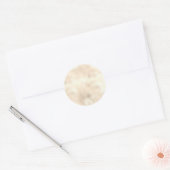 Sticker Rond Modèle blanc or Shimmer, Faux Texture (Enveloppe)