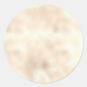 Sticker Rond Modèle blanc or Shimmer, Faux Texture