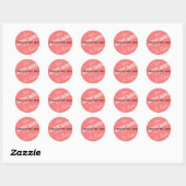 Sticker rond modèle - Conserver (Feuille)