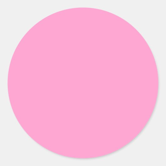 Sticker Rond MODÈLE couleur rose moyen solide FF99CC (Devant)
