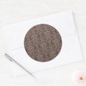 Sticker Rond Modèle Damas 6 (Enveloppe)