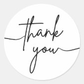 Sticker Rond Modèle d'autocollant de remerciement pour petite e (Devant)