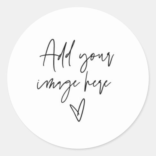 Sticker Rond Modèle d'autocollant personnalisé Créez votre prop (Devant)