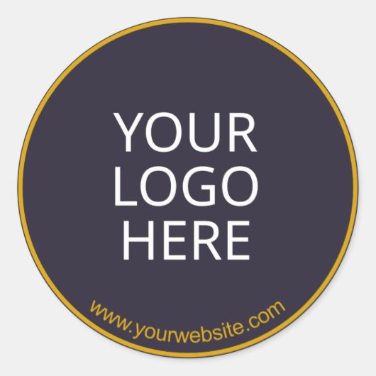 Sticker Rond Modèle d'autocollant professionnel personnalisé (Devant)