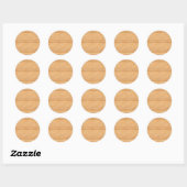 Sticker Rond Modèle de bois vierge Design élégant tendance (Feuille)