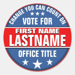 Sticker Rond Modèle de campagne