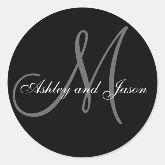 Sticker Rond Modèle de l'autocollant de mariage Favor (Devant)