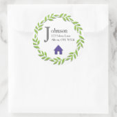 Sticker Rond Modèle de l'autocollant de sceau d'enveloppe de mo (Sac)