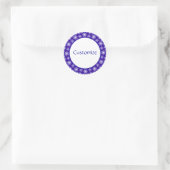 Sticker Rond Modèle de l'usine de flocs de neige (Sac)