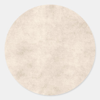 Sticker Rond Modèle de papier de parchemin vintage blanc